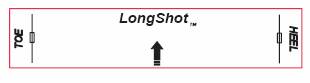 Place this label on the heel of your golf irons to see if the lie angle of the club is correct for your swing.